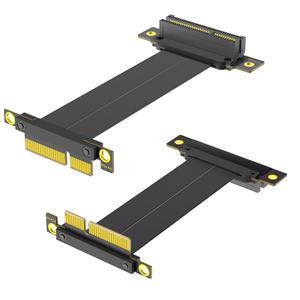 PCI-E 4.0 라이저 그래픽카드 익스텐션 케이블 PCIE 90 도 장착 어댑터 X1 X4