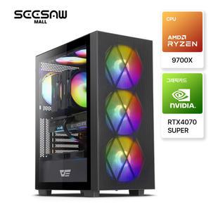 [시소몰] SEESAW 게이밍PC-0010 (9700X/RTX4070 SUPER) 고사양 게이밍 조립PC 게임용 본체