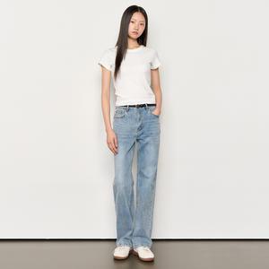 WOMAN 슬림 크루넥 반팔티 [WHITE] / WBE2L01512
