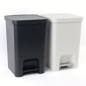 WRI 페달 종량제 무소음 휴지통 13L 20L비닐봉투 재활용수거통 WASTEBASKET