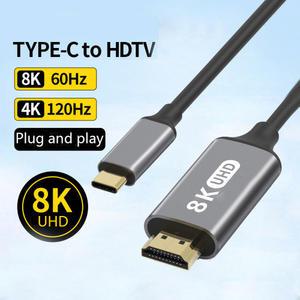 4K 60Hz 30Hz 8K USB HDMI 케이블 유형 어댑터 HDTV 변환기 iPhone 15 TV Air