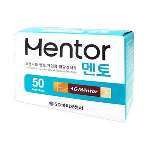 Mentor SD바이오센서 스탠다드 멘토 개인용혈당측정검사지 50매입
