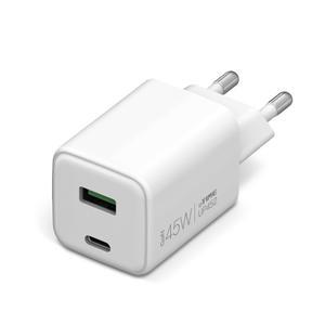 ipTIME UP452 화이트 PD PPS 45W 2포트 GaN 충전기 (케이블미포함)