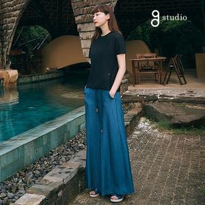 지스튜디오 25SS 아세테이트 플레어 팬츠