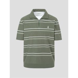 빈폴 BEANPOLE MEN 레이어드 반집업 반소매 티셔츠 카키 BC5342C15H 188518