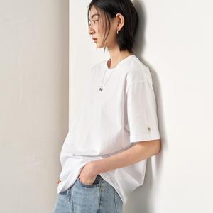 UNISEX 데일리 코튼 반팔티 [WHITE] / SBE2U01007-WOMAN