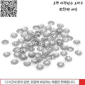 비즈 캡 골드/실버 톤 6mm 꽃 모양 여성용 보석 제작 HK087 300 개