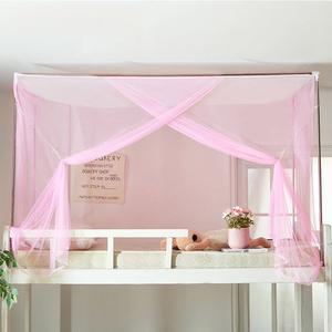 4 코너 모기장 휴대용 학생 기숙사 이층 그물 용 침실 캐노피 커튼 침대