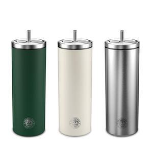 에스테반호프 이중진공 슬림 텀블러 600ml 빨대 보온보냉