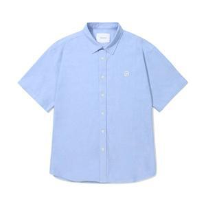 COVERNAT 피그먼트 옥스포드 하프 셔츠 라이트 블루 CO2402SS01LB 1502157