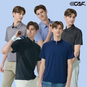 [하프클럽/르까프]르까프 25SS  냉감 티셔츠 5종, 남성 (반집업 2종 카라티 3종