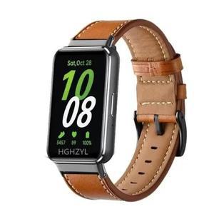 Samsung Galaxy Fit 3 용 가죽 스트랩 스마트 시계 밴드 액세서리 Galaxy Fit 3 팔찌 용 벨트 손목 밴드 교