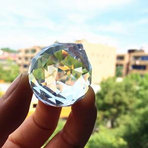 1Pc 50mm 명확한면 처리 된 Ligth 공 크리스탈 샹들리에 부품 Diy 창 Suncatcher 걸이 드롭 크리스마스 트