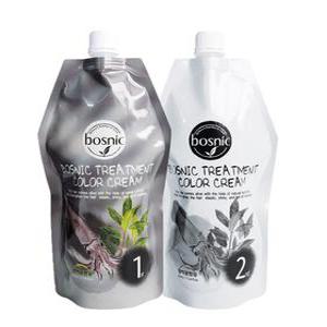 네츄럴브라운/보스닉 헤나 트리트먼트 컬러 크림 1제(500ml)+2제(500ml )