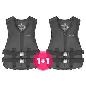 BUFFALO 블랙 에디션 구명조끼 2개 세트 M-3XL까지 성인구명조끼 빅사이즈 부력보조복 튜브 물놀이용품