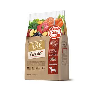ANF 6free 플러스 인도어 강아지사료 소고기 연어, 5.6kg, 1개
