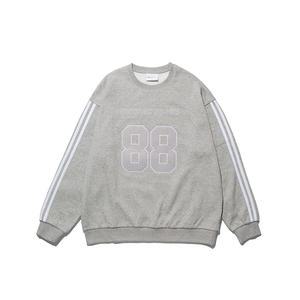 [기모] 88 Appliquer Sweat Shirt Gray