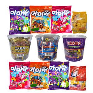 [크라운] 마이쮸 대용량/딸기복숭아/사과포도/ 한박스 8봉 풋 젤리 카라멜 캐러멜 츄잉캔디 학교 학원 어린이집 유치원 간식 하리보