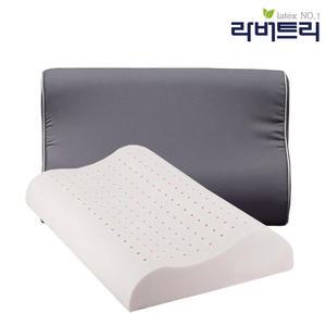 천연라텍스 굴곡형 경추베개 소사이즈 + 겉커버포함