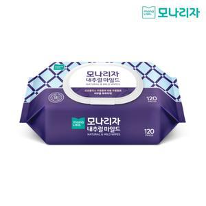 모나리자 내추럴 마일드 물티슈 120매*10팩 (캡형)