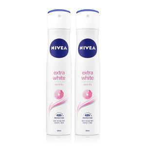 니베아 데오드란트 스프레이 엑스트라 브라이트 200ml 2개