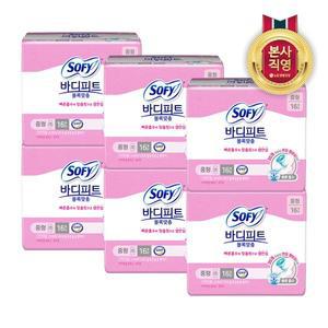 [엘지생활건강]쏘피 바디피트 볼록맞춤 중형 16P x 6개