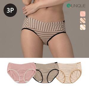 [뉴니끄]면모달 스트라이프 임산부 속옷 팬티 3P SET