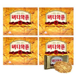 크라운 버터와플 대용량 과자 쿠키 316g X 4개