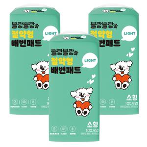 블랑블랑 절약형 강아지 배변패드 소형 100매 x 3팩 (300매)