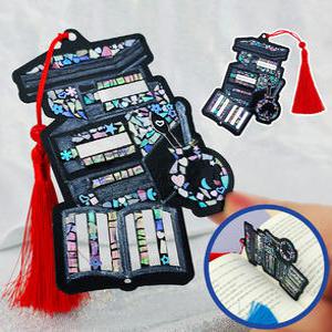 자개공예 나전칠기 만들기 한국기념품 한국전통선물 DIY 자개 책가도 책갈피