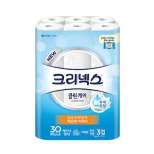 크리넥스 클린케어 화장지 3겹 25m 30롤