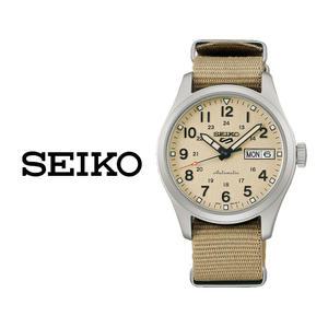 세이코 SEIKO 5 스포츠 필드워치 오토매틱 베이지 남성 나토밴드 손목시계 SRPJ83K1
