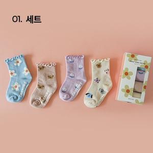 [데일리라이크](대구신세계)데일리 키즈 프릴 삭스 4P (01)
