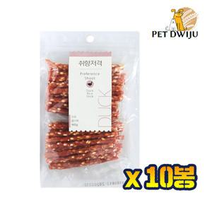 브리더랩 취향저격 쌀스틱 오리 160g x10개