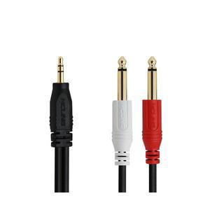 MACK PA05 스테레오 3.5mm-2모노5.5 3m 오디오 스피커 케이블 음향 믹서 앰프 연결선