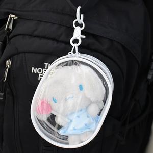 [라일리] Rly 인형 파우치 미니 투명 PVC 파우치백 원형