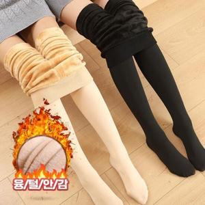 레깅스 겨울 압박 페이크 팬티 스타킹 보온 융털