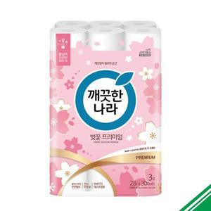 [보리보리/베스트쇼핑]깨끗한나라 벚꽃 3겹데코 28m 30롤 x2개