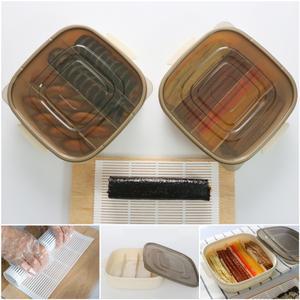 김밥 재료 보관 밀폐 용기 김밥통 도시락 보관용기 김발 플라스틱 통 식재료 4칸