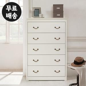 슈로 5단 서랍장 안방 아이방 옷장 수납장 넓은(900)