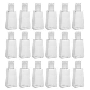 유리 밀폐 용기 공 병 10/20개 30ml 사다리꼴 플라스틱 손 소독제 디스펜서 투명 젤 reffilable 컨테이너 F