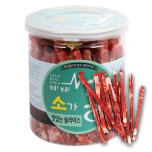 강아지 통간식 육포 소고기 슬라이스 200g 1P 영양 (WFH1AIR)