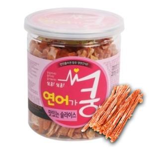 강아지 통간식 육포 연어 슬라이스 200g 1P 영양 져키 (WFH1AIT)