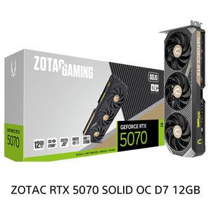 ZOTAC 지포스 RTX 5070 게이밍 그래픽카드 SOLID OC 12GB NVIDIA 정품