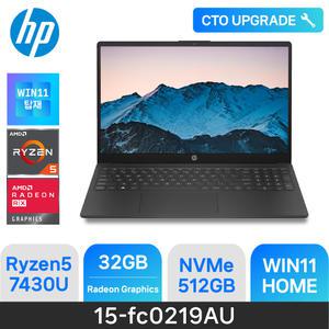 ND X HP 가성비 노트북 15-FC0219AU (  CPU-7430U / D4 32GB / 512GB / W11H ) 사무용 / 가정용