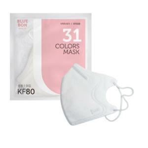 블루본 베이직 KF80 마스크 소형 화이트 새부리 30매