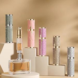 5ml 가죽 향수병 울트라 파인 미스트 용기 빈 여행용 스프레이 리필 형 분무기