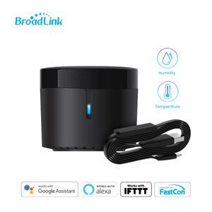 HTS2 온도 및 습도 센서를 갖춘 BroadLink RM4 미니 소형 WI-Fi 스마트 범용 적외선 리모컨 Google Home Al
