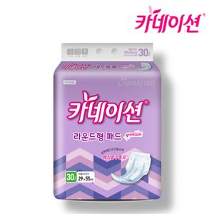 카네이션 속기저귀  라운드형패드 프리미엄  30매  3팩 s4