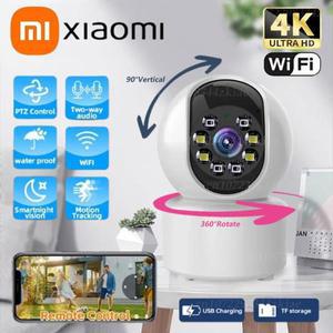 Xiaomi 4K 회전식 스마트 카메라 WiFi 제어 가능 감시 자동 추적 양방향 오디오 컬러 야간 투시경 모니터